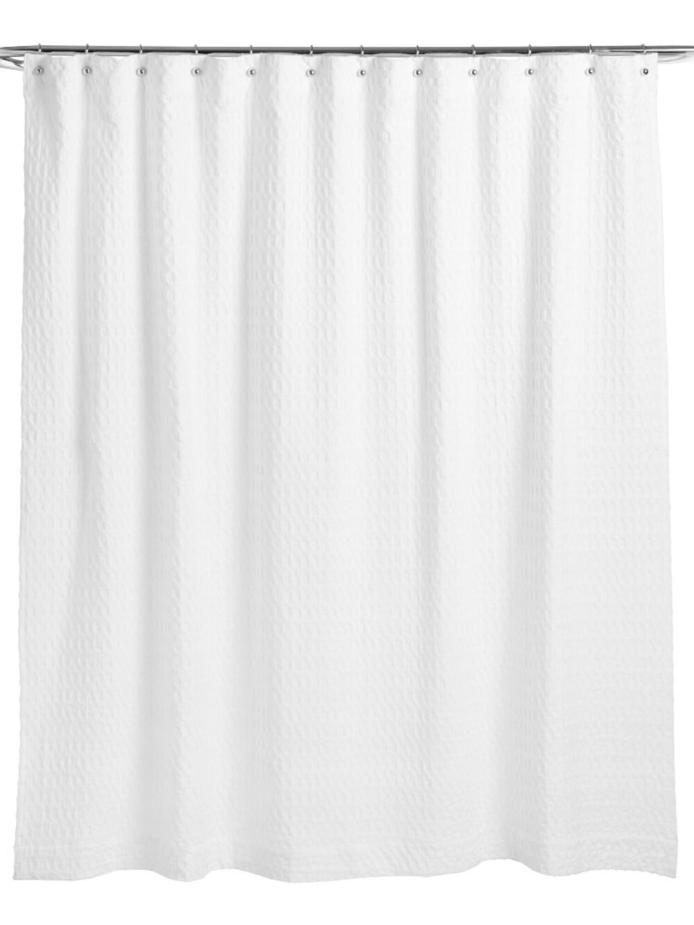 NWOT World Market Wide Waffle Shower Curtain White